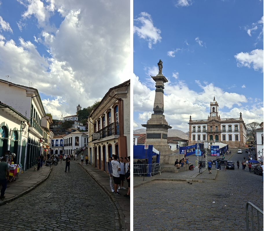Casario e Praça Tiradentes, em Ouro Preto
