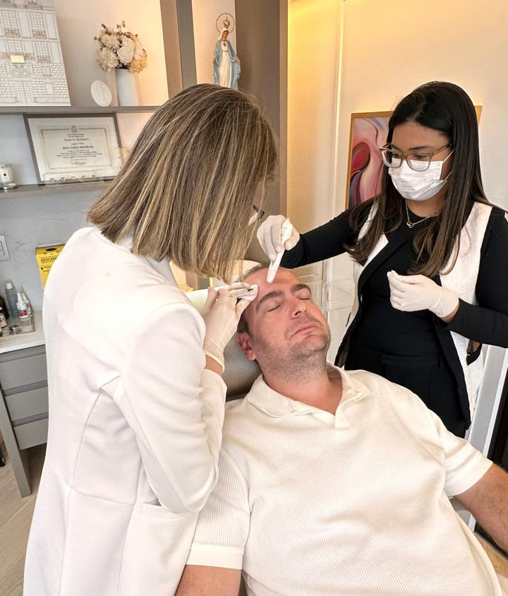Aplicação de botox
